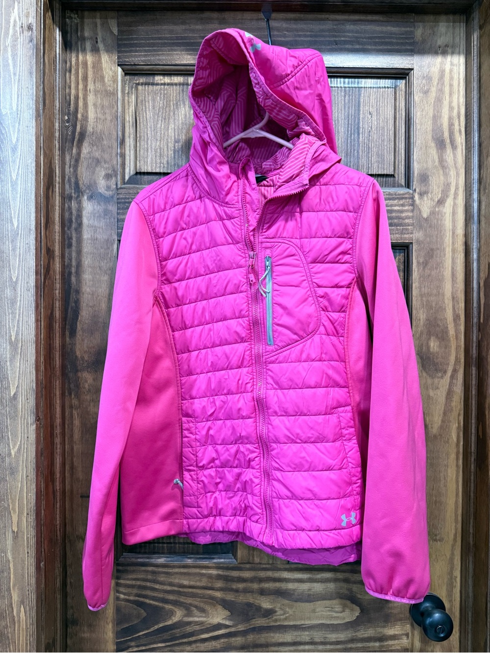 Under Armour Pink Hooded Insulated Jacket